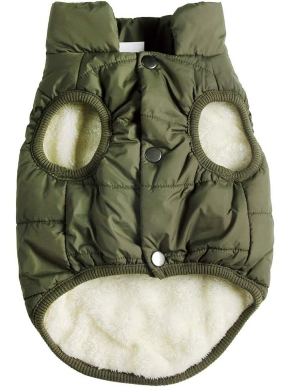 Warm Fleece Lined Dog Jacket for Winter, Soft Windproof Coat for Small Dogs